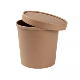 Couvercle pot à soupe KRAFT (pot en 16oz) (10B00)